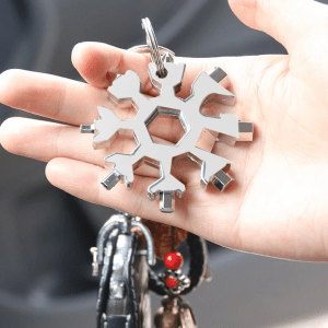 18-in-1 Multi-Tool Snowflake Keychain