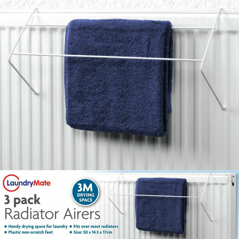 3Pack Radiator Clothes Dryer Airers Trenz