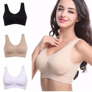 3 Pack of Seamless Padded Shape Bra's The come as a pack of 3 Women’s womens women womans woman vests vest ups up underwear tops supportive support straps sports Shaper's Shaper shape wear sexy Seamless Pushup push-up push Padded pad's Pad pack Lingerie girl freedom dress curve cups Contour comfortable clothing clothes Bras bra body contour Active 3pcs 3pc