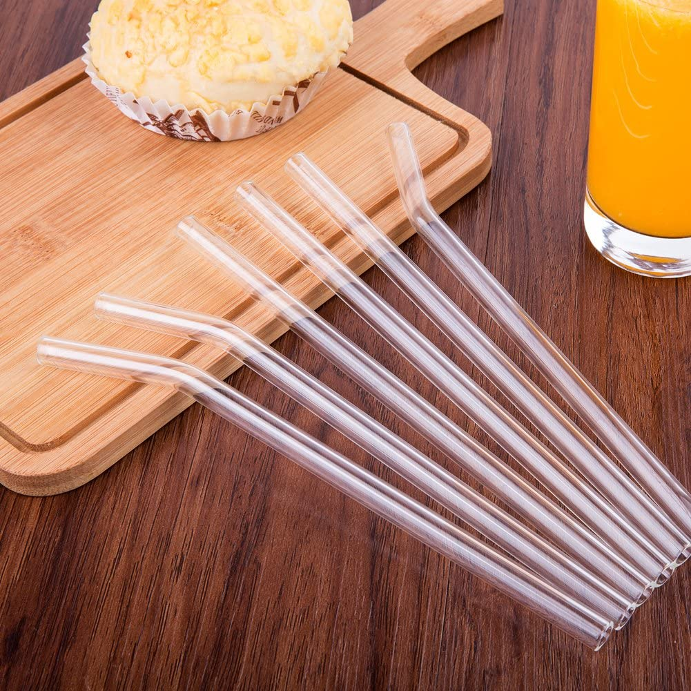 4 Pack Glass Straws with Cleaning Brush With a sleek and stylish finish, good for you and the planet, but will look great in your drink with summers summer holiday Straw packs glass gift drinking cold drinks cleans cleaning cleaners Cleaner clean brushing Brushes brush bbqs BBQ barbeques barbeque barbecues barbecue 4pcs 4-Pack