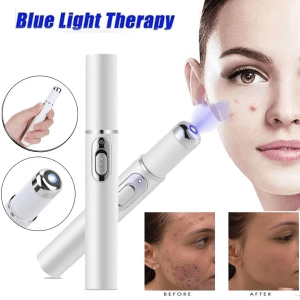 Blue Light Acne Pen Give yourself a facial at home with this precision latest technology skincare therapy: 45mn Blue light, BIO electricitywomen woman warm treats treatment treat travel Thermal Therapy skins skincare skin care skin scars scarring scar Repair pimple healing heal girl collagen circulation cells