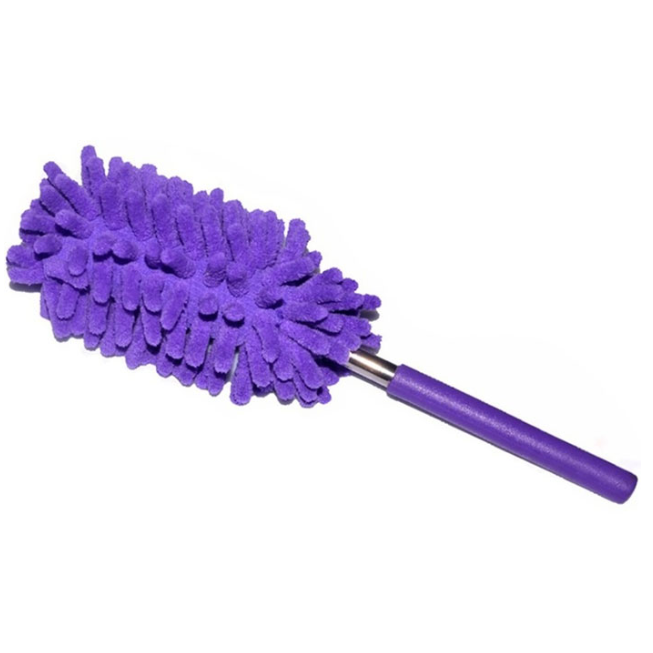 purple Extendable Magic Microfibre Feather Duster Perfect for cleaning dust from hard to reach places The ultra soft noddle extendable duster Telescopic Microfibre Micro Magical Magic feather's feather Extending Extendable dusters duster dust remover Dust deep clean cleans cleaning cleaners Cleaner clean brushing Brushes brush