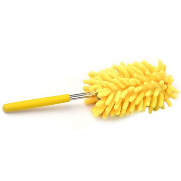 yellow Extendable Magic Microfibre Feather Duster Perfect for cleaning dust from hard to reach places The ultra soft noddle extendable duster Telescopic Microfibre Micro Magical Magic feather's feather Extending Extendable dusters duster dust remover Dust deep clean cleans cleaning cleaners Cleaner clean brushing Brushes brush