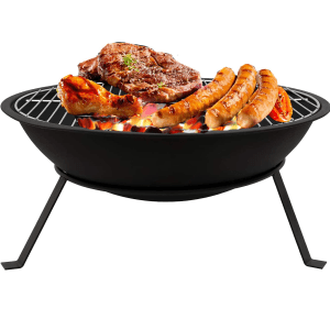 Fire Pit Bowl with BBQ Grill