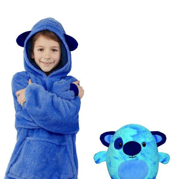 Blue Marble Puppy Huggle Pet Hoodies Stay warm and cosy fun cute soft cuddly pet toy unzips into a super warm, super soft comfortable pet toy Unicorn toys toy Teddy soft toy pillow pets pet Kitty kids kid Hoodys Hoody Hoodie girls girl dinosaurs dinosaur childs childrens Children child Cat boys boy blankets blanket Animal