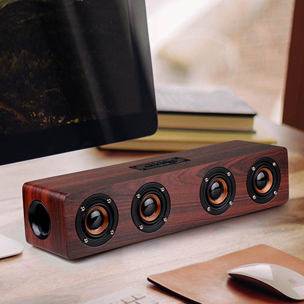 Redwood Effect Bluetooth Bass Speaker Make a feature out of sound Features 4.2V Bluetooth 12W power delivering a high quality bass wooden wood Vision travel TF surround Super subwoofer sub Speakers speaker sound rock redwood rap pop music mic Loudspeakers LOUD Listen iPhone hifi Grain girls gift Enjoy ed sheeran DomoSecret Car boys bluetooth Bass AUX audio
