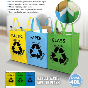 Set of 40L Recycling Bags