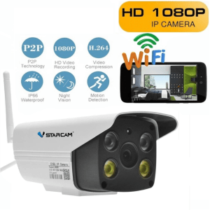 Waterproof WiFi IP Security Camera Packed with features, keeping your home / garage / Caravan / WiFi waterproof Vision security cameras security camera Security secure night vision night time night IR ip gun Full Colour Cameras Camera camcorder's Camcorder C18S 1080p