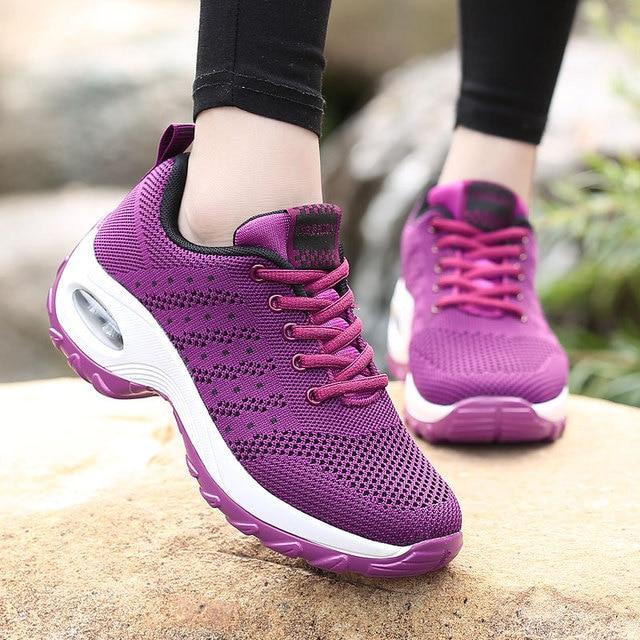 purple Women’s Active Sports Trainers Stay comfortable, be stylish and get active with these Women’s active sports shoes womens women woman walking travel trainers Train together summer stylish style strong sport shoe running run play mum mothers me girl games game footwear fitness Fit exercise Day comfortable comfort colourful Colour clothing breathe