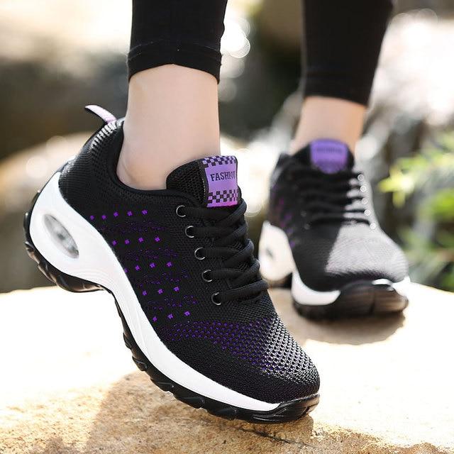 Women’s Active Sports Trainers Stay comfortable, be stylish and get active with these Women’s active sports shoes womens women woman walking travel trainers Train together summer stylish style strong sport shoe running run play mum mothers me girl games game footwear fitness Fit exercise Day comfortable comfort colourful Colour clothing breathe