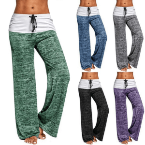 Women's Heather Wide Leg Yoga Pants