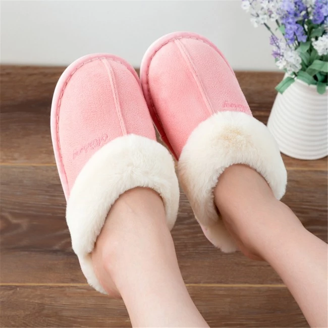 Pink Women's Warm Mule Slippers feet warm comfortable style Include slip-resistant soles slip-on design is easy to wear real suede leather outer's, a plush faux fur lining Amazingly soft comfortable women womans woman warmth warming warm Slipper's Slipper shoes shoe mums mothers mother Luxury Lady Ladies Home girls girl gift feet comfort