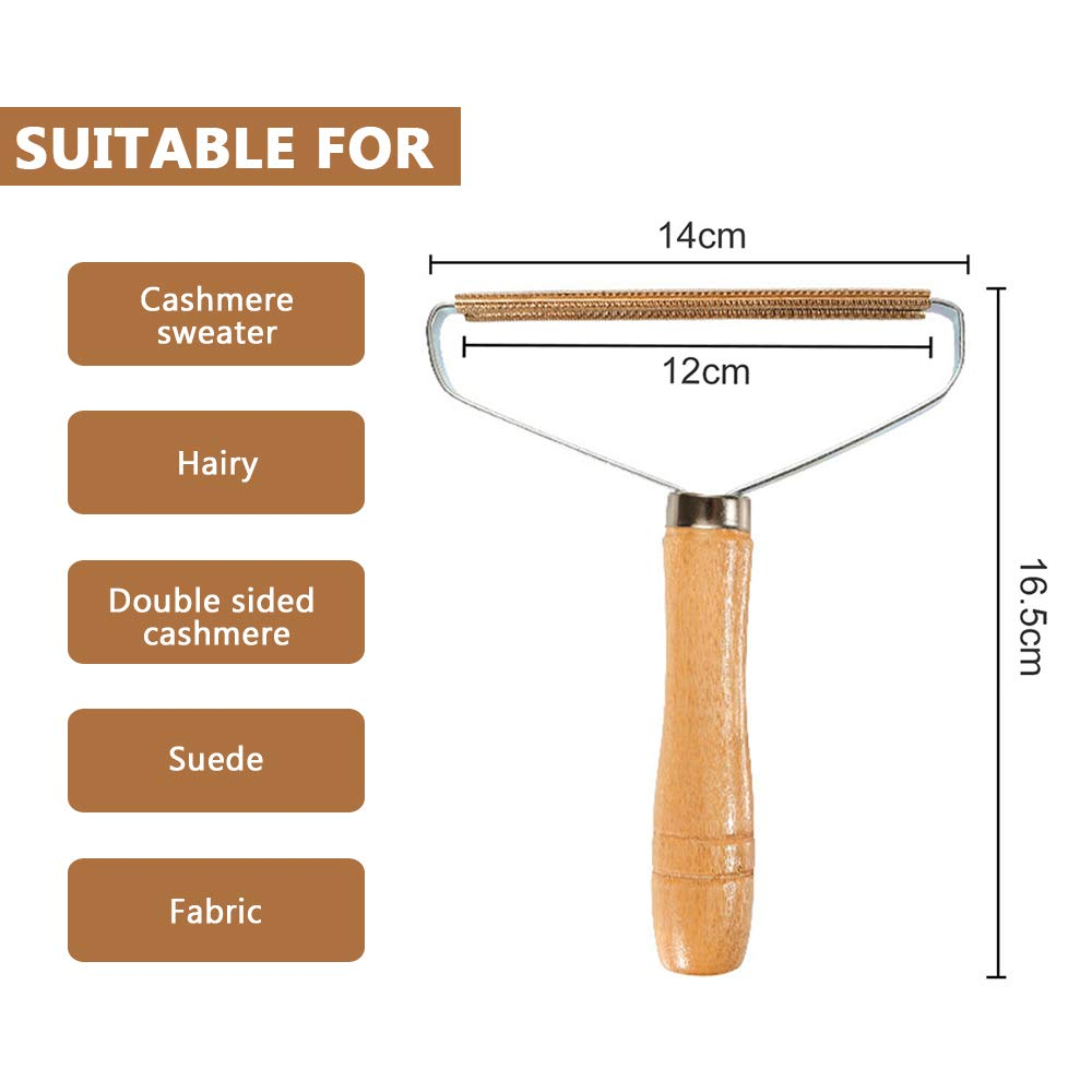 Wooden Lint Shaver Give your old fabrics new life quick shave remove pet hair, crumbs wood sweaters Sweater shaving shaves Shavers shaver shave removing Remover's remover remove Quick Portable pets Pet Lints Lint Hairball hair remover Hair gift Fuzz Fabric Epilator dust remover clothing Clothes