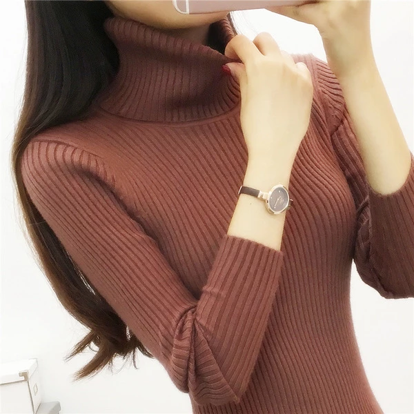 coffee Women’s Turtle Neck Jumper winter wardrobe soft fabric wear rolled long sleeves Perfect for smart casual attire, women's women womans woman top thick Sweaters sweater Pullover's Pullover neck Ladies Knitting knitted Knit jumpers jumper High girls girl fashionable fashion fabric clothing clothes casual autumn