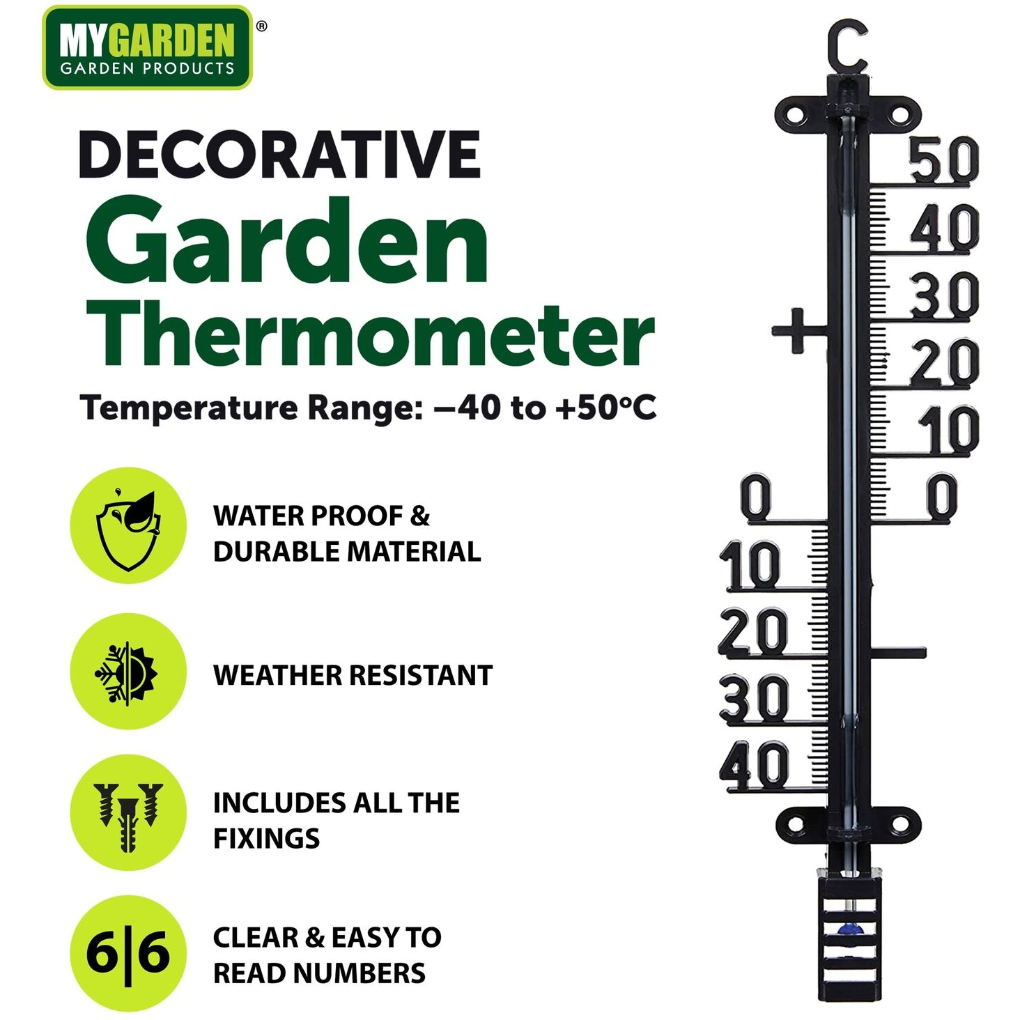 Garden Hanging Wall Mounted Thermometer Trenz