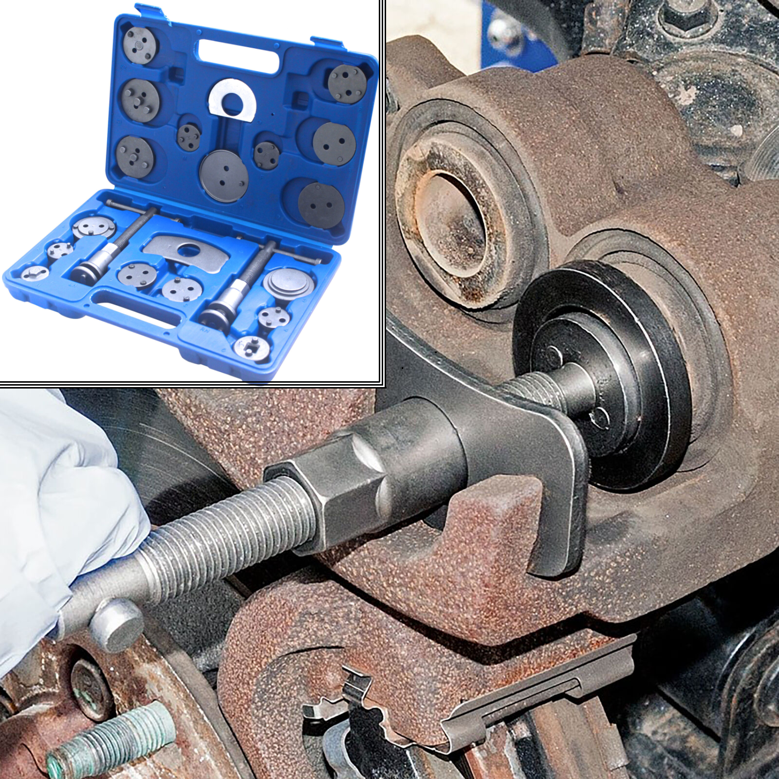 Universal Brake Caliper Piston Rewind Tool Kit