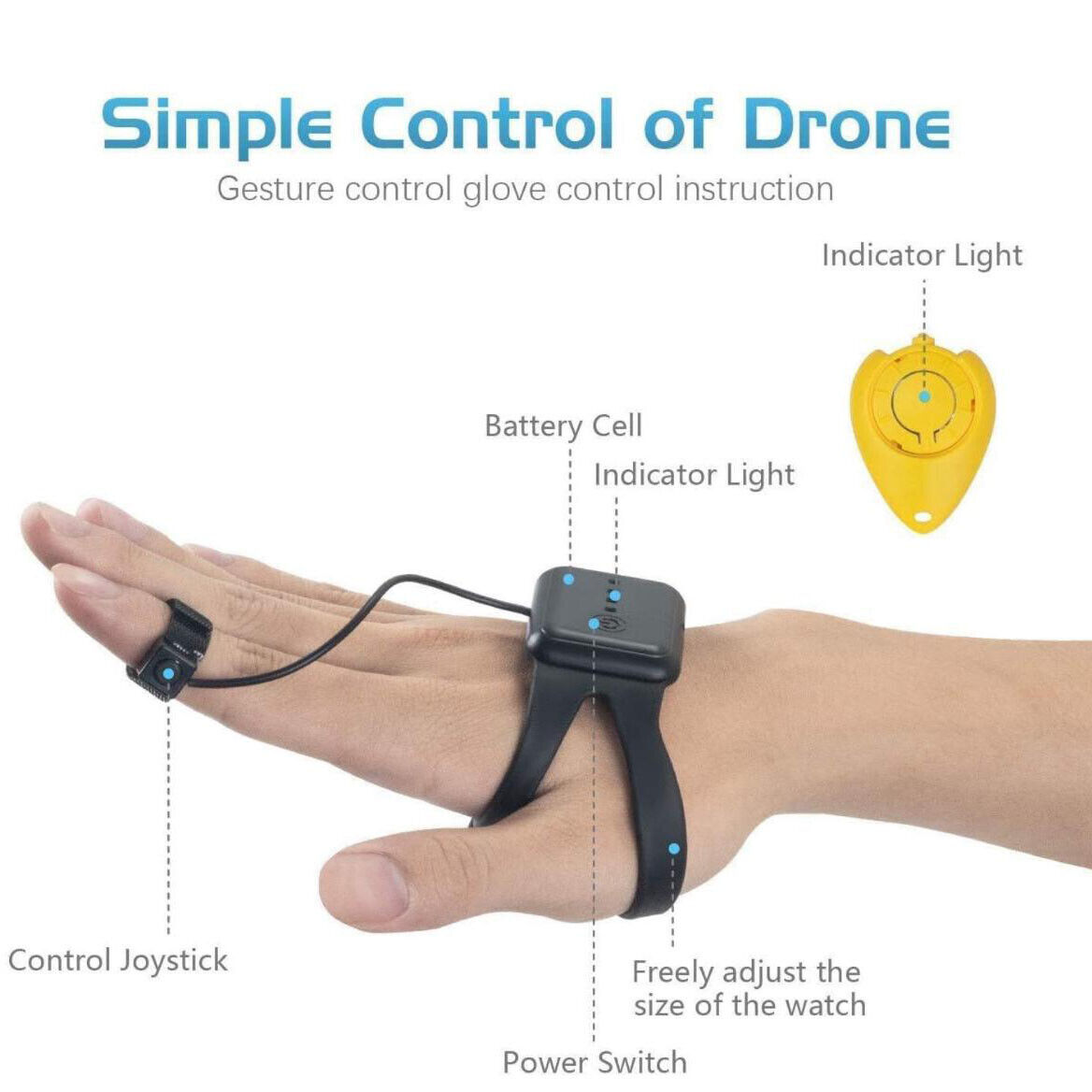 Hand Gesture Control Quadcopter Drone